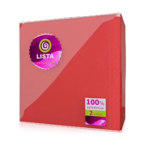 Краснодар — Салфетки «Lista DELUXE» интенсив красные оптом.