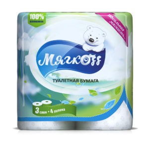 Краснодар — Туалетная бумага  «Мягкоff» белая оптом.