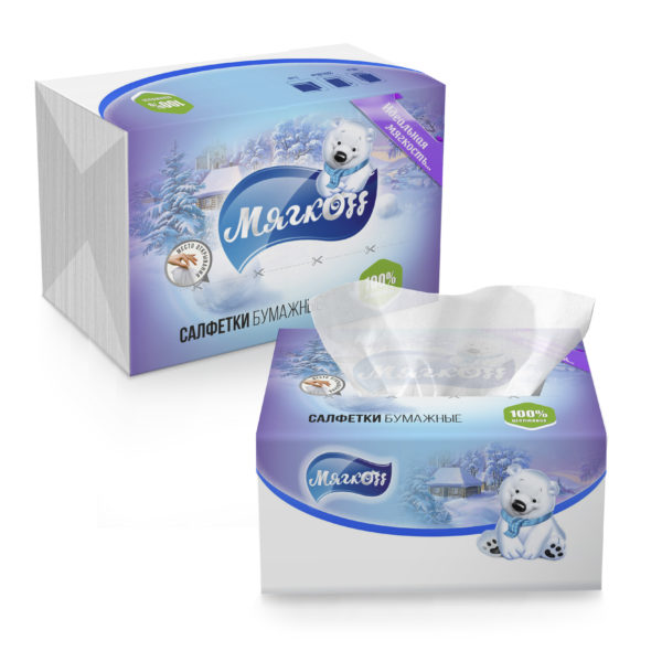 Краснодар — Салфетки «Мягкоff» белые оптом.