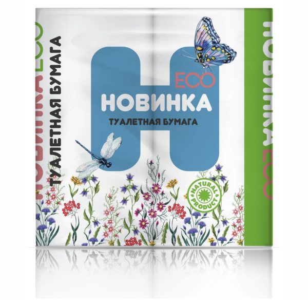 Краснодар — Туалетная бумага  «Новинка ЭКО» 4Р 2 слоя белая оптом.
