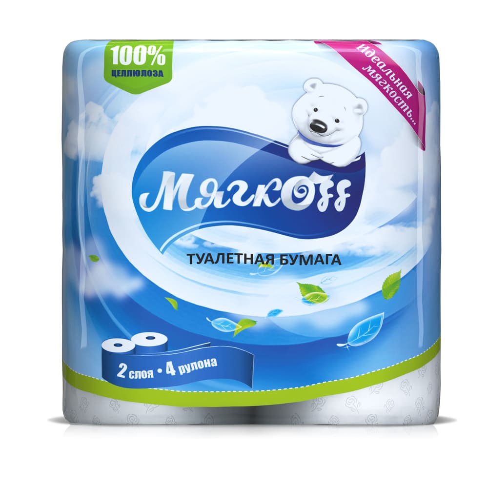 Краснодар — Туалетная бумага  «Мягкоff» белая оптом.